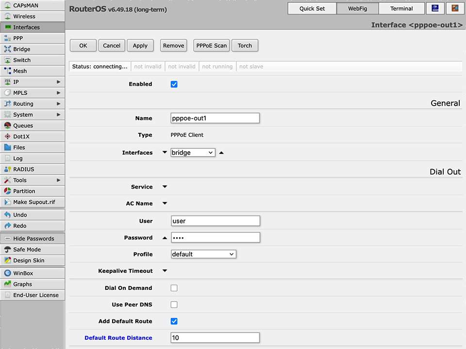 在RouterOS上设置L2TP VPN，第12步
