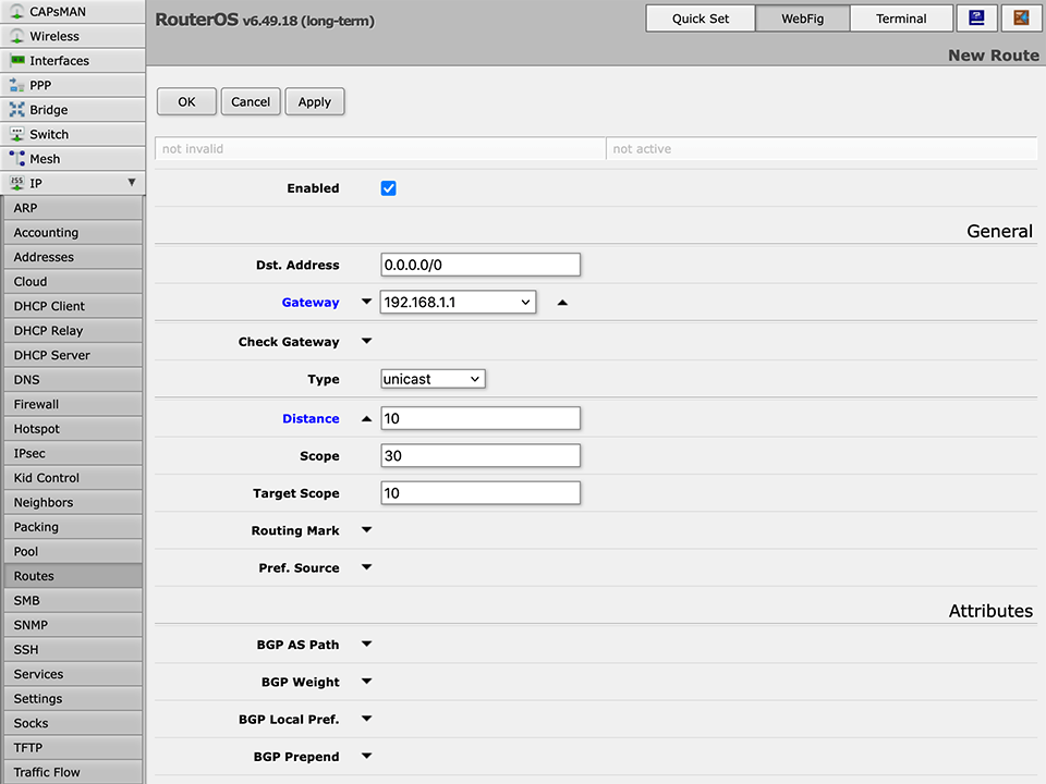 在RouterOS上设置L2TP VPN，第14步