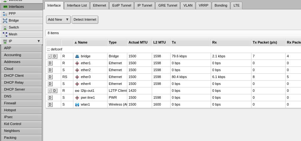 Setting up L2TP VPN on RouterOS, step 8