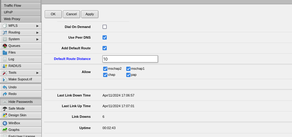 Setting up L2TP VPN on RouterOS, step 12