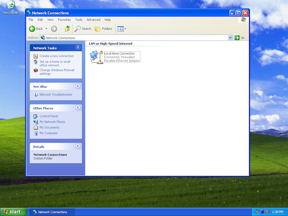 Setting up PPTP VPN on Windows XP, step 2