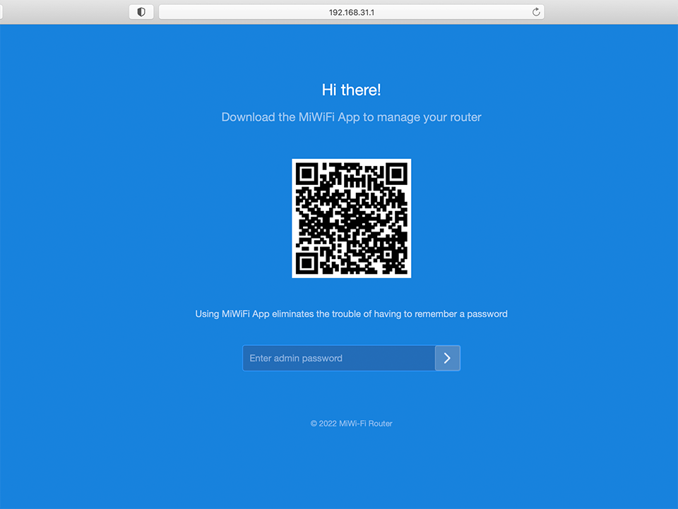 Setting up PPTP VPN on Xiaomi Mi Router 4A, step 1