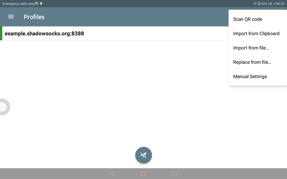 Setting up Shadowsocks on Android, step 2