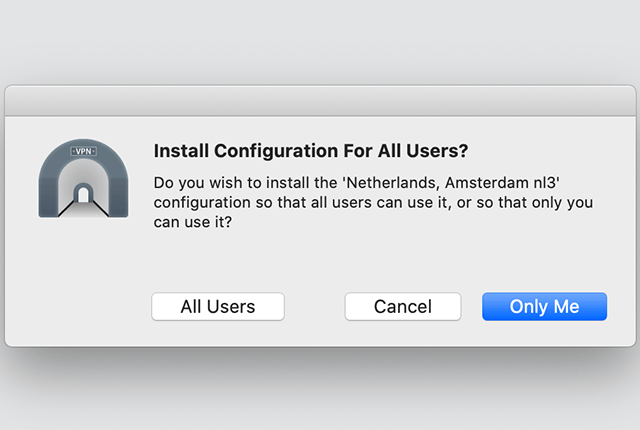Setting up OpenVPN on Mac OS X, step 6