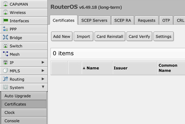 在RouterOS上设置OpenVPN，第3步