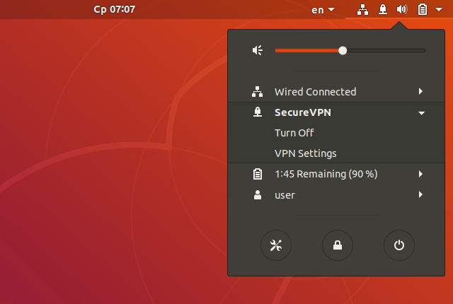 Setting up IKEv2 VPN on Linux Ubuntu 18.04, step 11