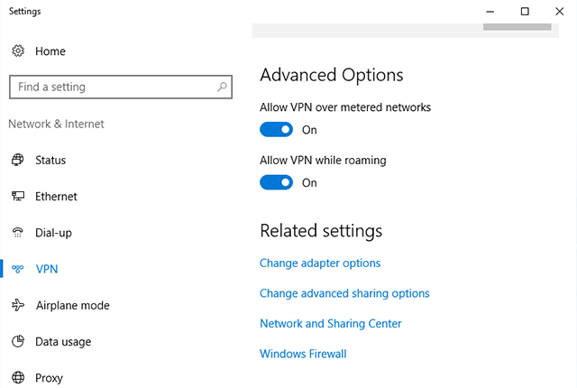 Setting up IKEv2 VPN on Windows 10, step 7