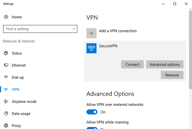 Setting up IKEv2 VPN on Windows 10, step 11