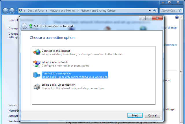 Setting up IKEv2 VPN on Windows 7, step 3