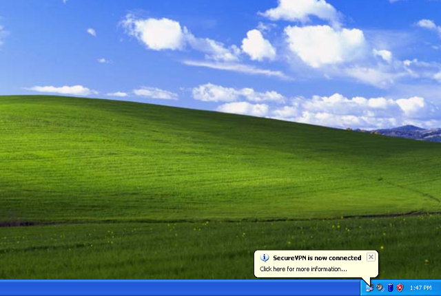 Setting up L2TP VPN on Windows XP, step 13