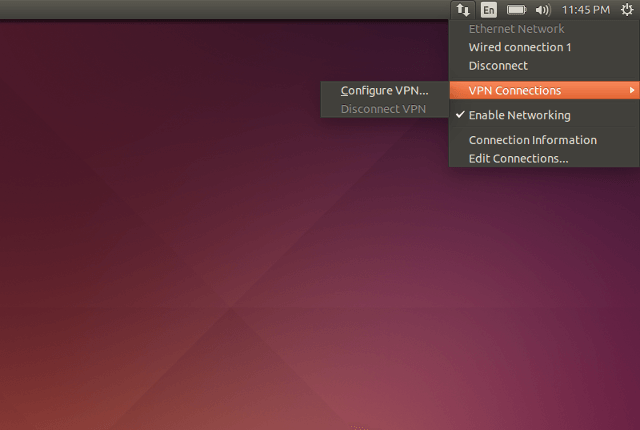 Setting up PPTP VPN on Linux, step 1