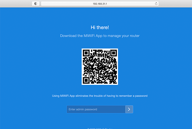 Setting up PPTP VPN on Xiaomi Mi Router 4A, step 1