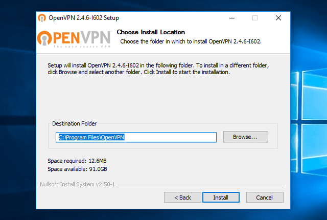 Настройка OpenVPN на Windows 10, шаг 6