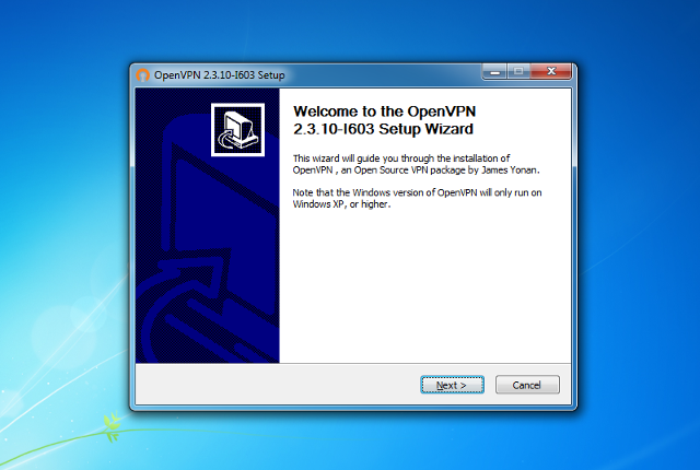 Настройка OpenVPN на Windows 7, шаг 3